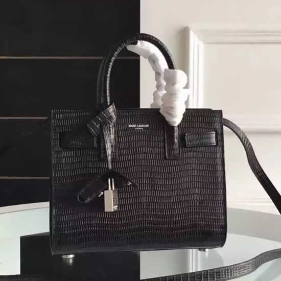 Replica Saint Laurent Nano Sac De Jour Lizard Embossed Bag